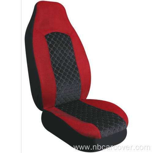 Fit Flat Cloth Pair Bucket Seat Cover(red)